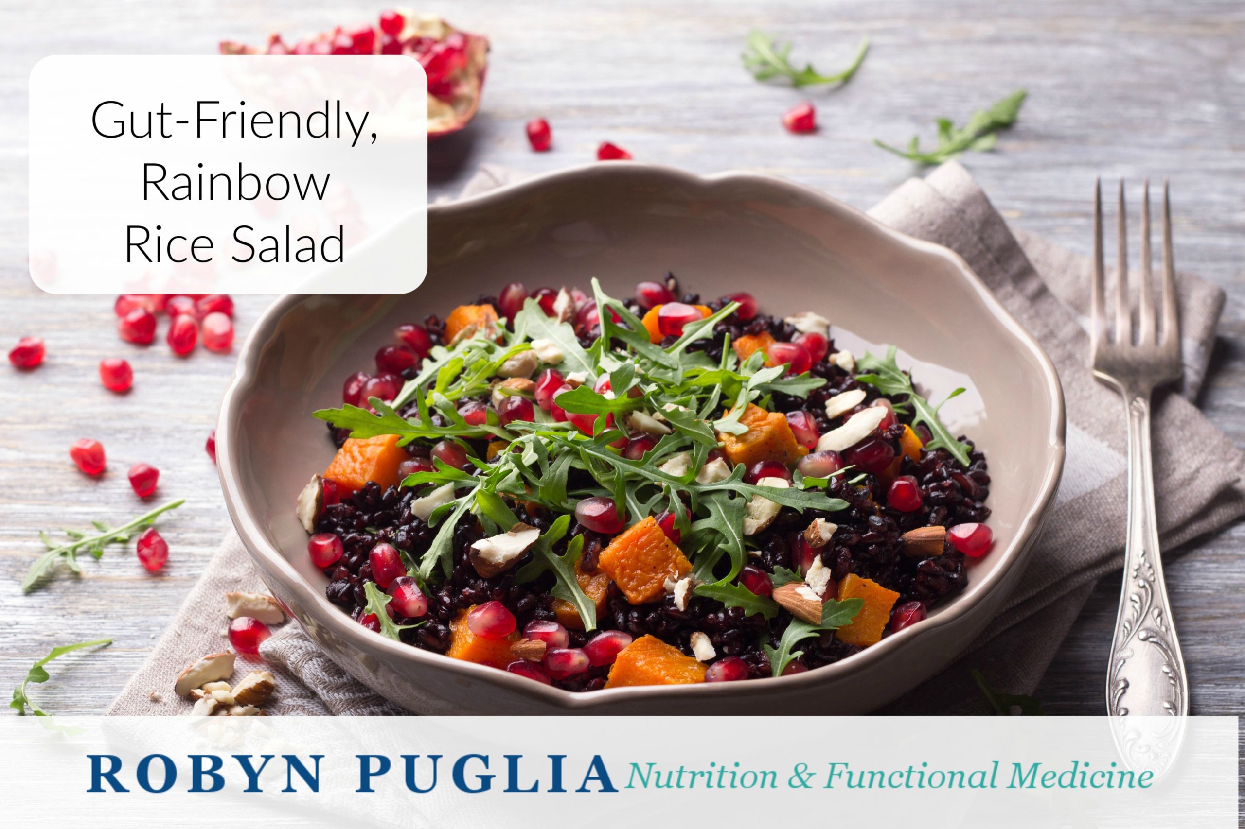 Gut-Healthy, Rainbow Rice Salad